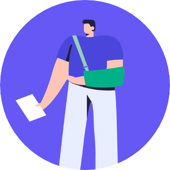 Illustration of a person holding a document and a briefcase.